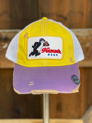 Hamm's Football Bear Tri-tone Hat